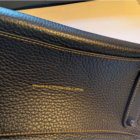 Coach Pebbled Black Leather Satchel - Picture 9 of 13